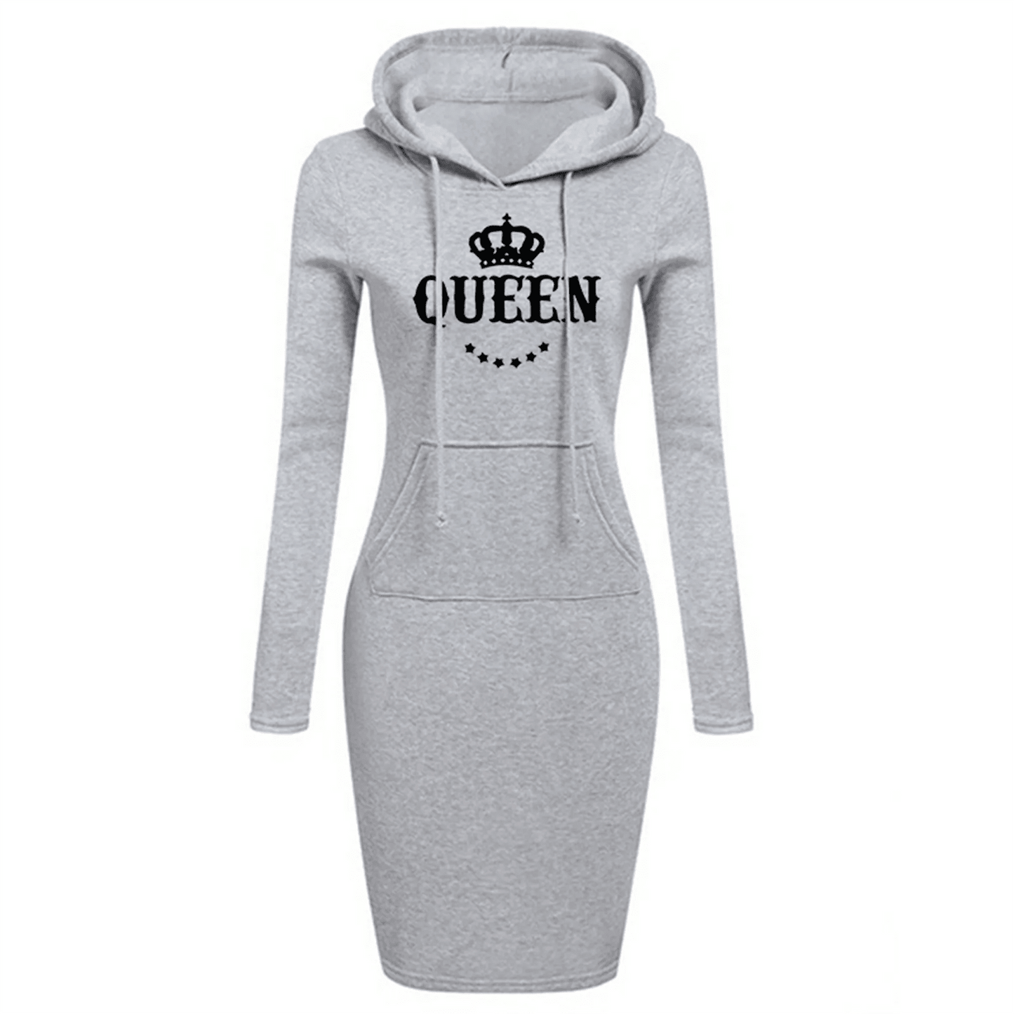 Women's Hooded Sweatshirt Dress.