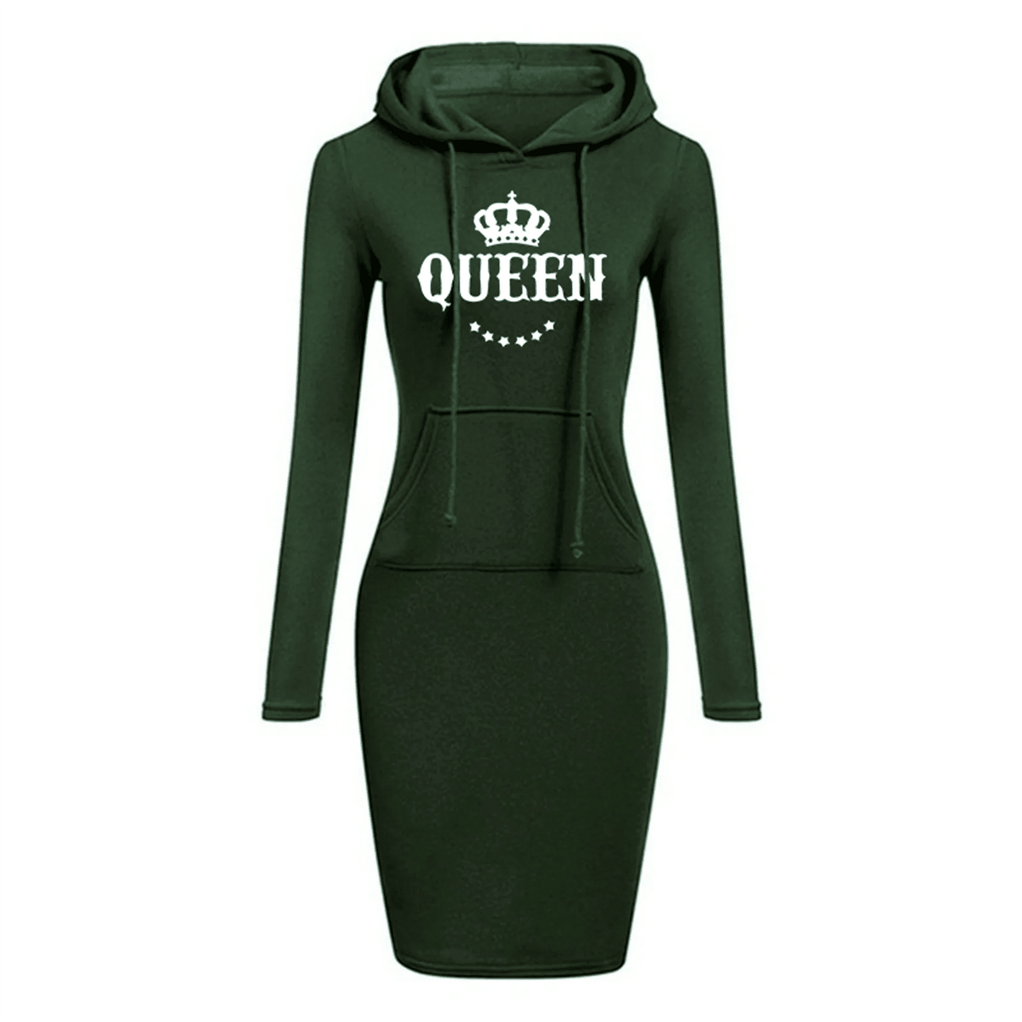 Women's Hooded Sweatshirt Dress.