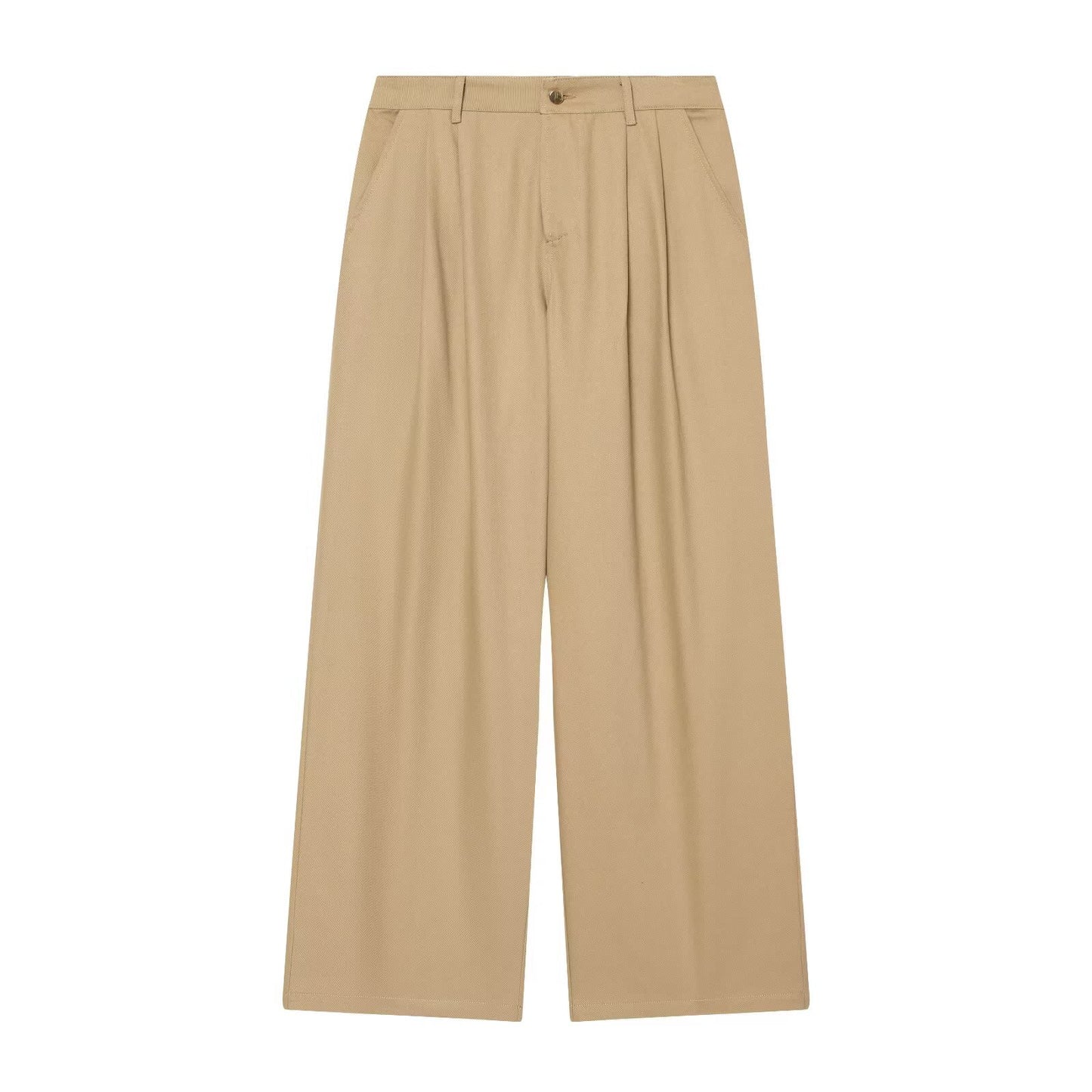 Cowboy camisole short top+pleated pants set