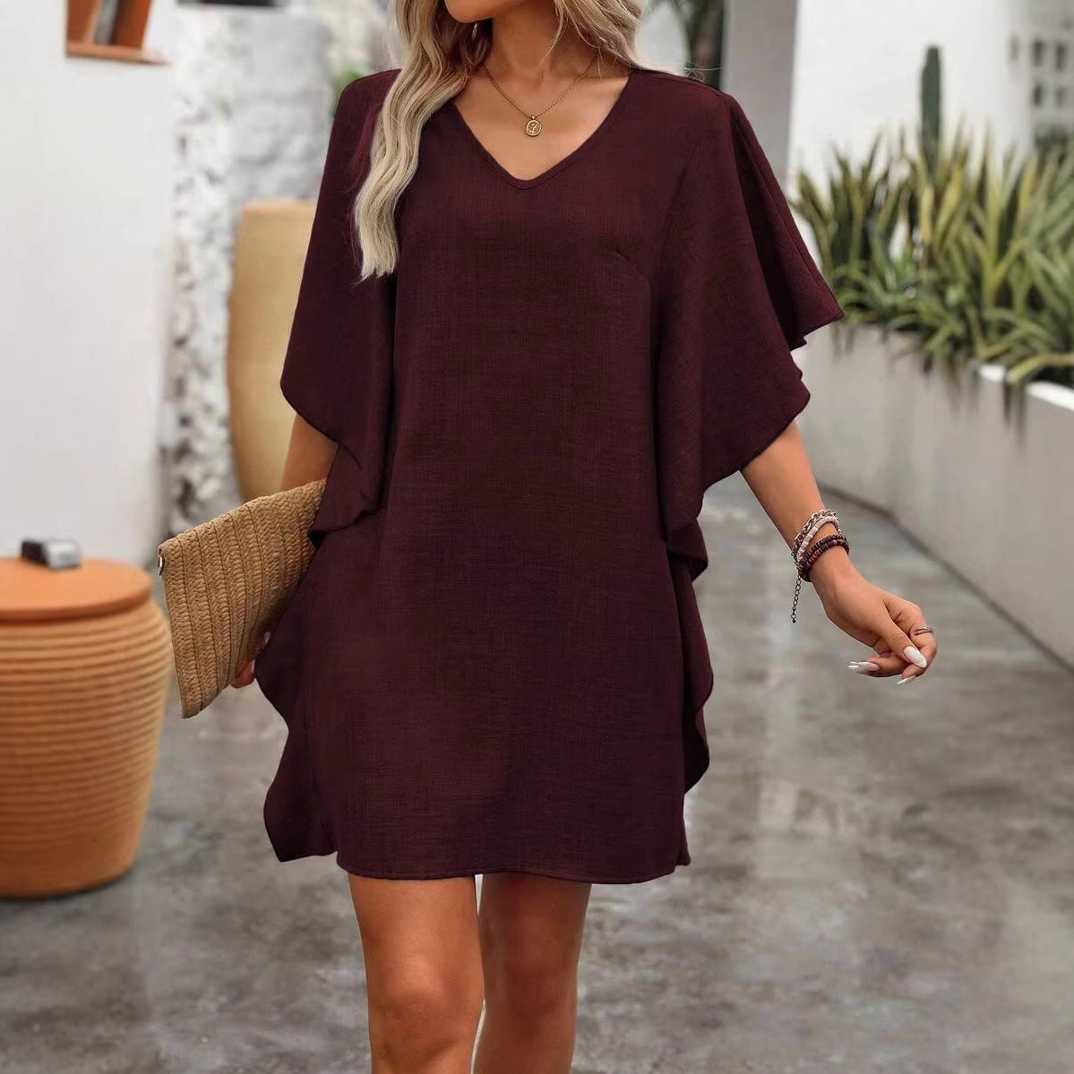 Summer Ruffled V Neck Dress
Women’s Ruffled Summer Dress
Loose V Neck Summer Dress
Elegant Ruffled V Neck Dress
Casual Summer Ruffle Dress
Women’s V Neck Ruffle Dress
Loose Fit Ruffled Dress
Stylish Summer V Neck Dress
Solid Color Ruffle Dress
Women’s Casual Summer Dress