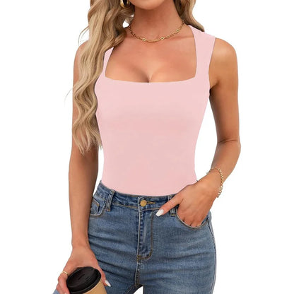 Slimming Square Neck Tank Top